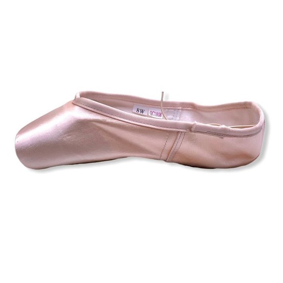 New Sansha FR Duval 3 STR Pink Pointe Pre-Arched Shoes 8/5.5 Wide U-Vamp - Picture 4 of 10
